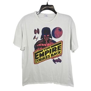 {Delta Apparel} Men's Vintage Star Wars "The Empire Strikes Back" White Tshirt